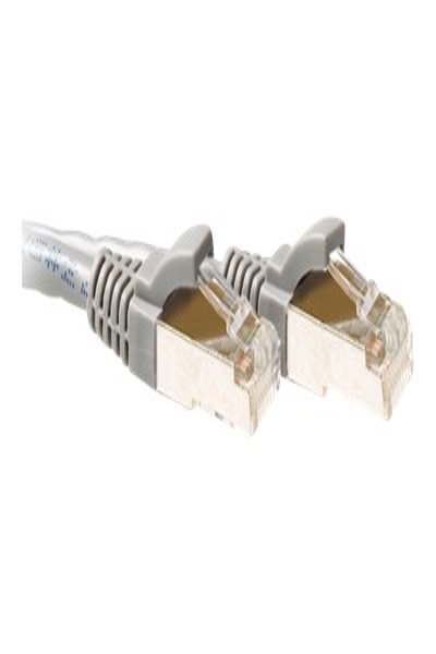 ACT Grey 15 meter LSZH SFTP CAT6A patch cable snagless with RJ45 connectors - 15 m - Cat6a - S/FTP (S-STP) - RJ-45 - RJ-45 - Grey