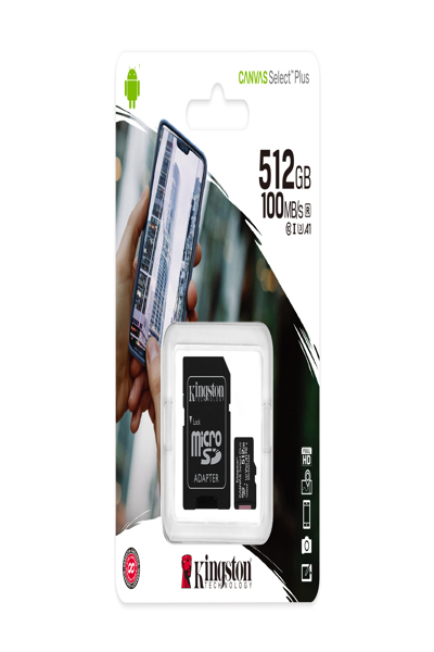 Canvas Select Plus SDXC 512GB - Kingston UHS-I 100MB/s