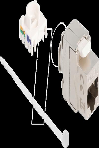 Delock Keystone Module Slim RJ45 Jack LSA Cat.6A shielded - 90723