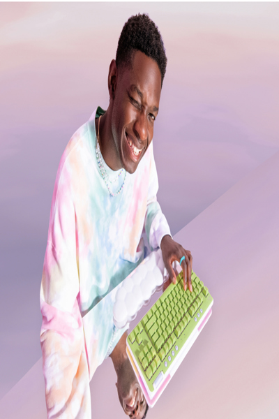 Logitech G G715 - G715 Wireless Keyboard - Wireless - RF Wireless + Bluetooth - Mechanical - AZERTY - RGB LED - White - 920-010459