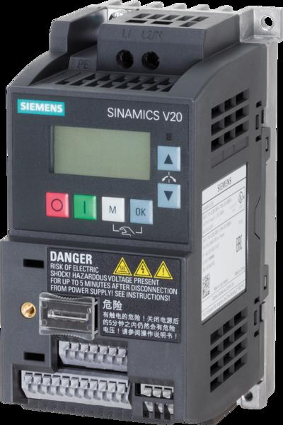 Siemens 6SL3210-5BB13-7BV1 Inverter 0.37kW 200V 240V