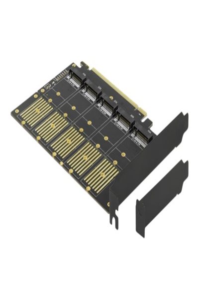 Delock PCI Express x16 Card to 5 x internal M.2 Key B / SATA - PCIe - M.2 - PCIe 3.0 - 0.5 m - China - Windows 10 - Windows 7 - Windows 8.1 - 90435