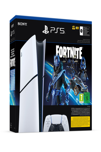 Sony PlayStation 5 Digital Edition Fortnite Svart-vit - 1000045171