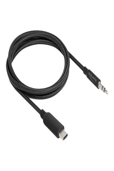 Delock Audio cable - 24 pin USB-C male to mini-phone stereo 3.5 mm male - 85208