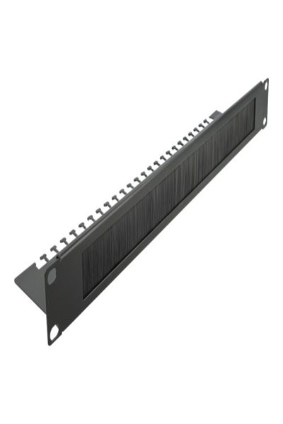 Delock Kabelhanteringsborstlist med kabelstödplatta - 66484