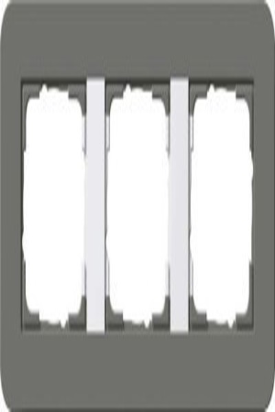 GIRA 0213413 Cover Frame 3-Gang E3 Dark Grey/Pure White