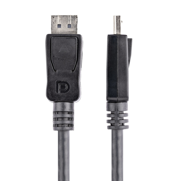 StarTech 1.0mDisplayPort cable with locking (male/male) - DP 4k cable - DisplayPort cable - DisplayPort (M) - DisplayPort (M) - 2.0m - locked - black (DISPL2M) - DISPL2M