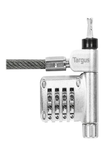 Targus ASP96GLX-25S - 2 m - Combination lock - Galvanized steel - Silver