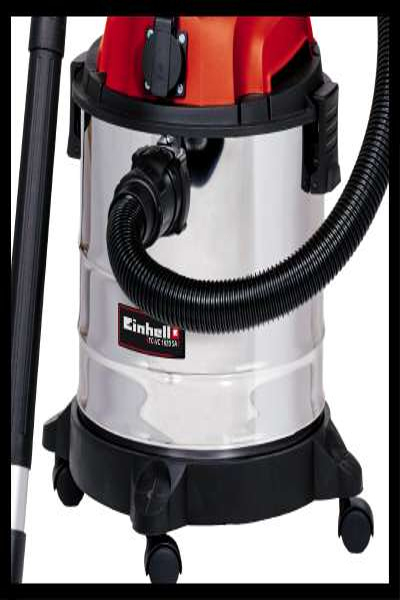 Aspirateur-traîneau Einhell TC-VC 1820 SA - 1250 W - 20 L - 80 dB - Chrome - Rouge