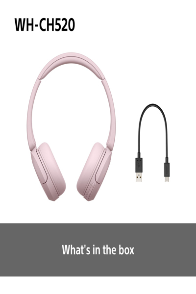 Sony WH-CH520 Hörlurar med Mikrofon - WHCH520P.CE7