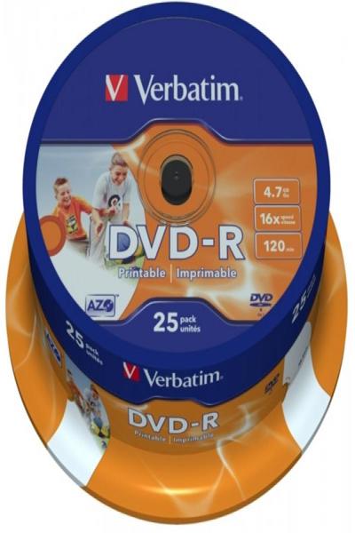 Verbatim 25x DVD-R - 4,7 GB 16x - 43538#PK1