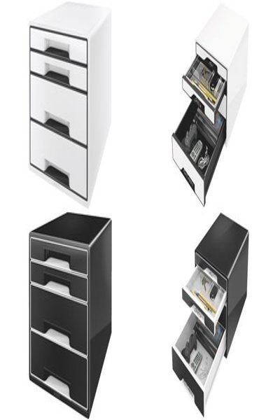 Esselte Leitz 52521095 - Black - A4 - 4 drawer(s) - 270 mm - 363 mm - 287 mm