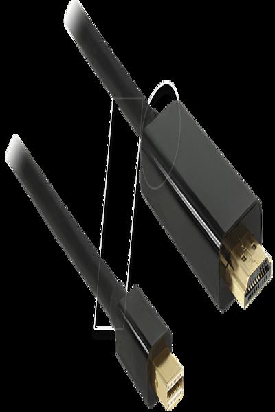 Delock Adapter cable - Mini DisplayPort male to HDMI male - 83700