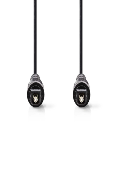 Nedis CAGB25000BK20 - TOSLINK - TOSLINK - Fiber optic - 2 m - Black - CAGB25000BK20
