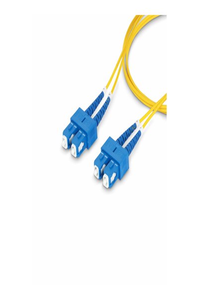 StarTech.com 2m (6.6ft) SC to SC (UPC) OS2 Single Mode Duplex Fiber Optic Cable, 9/125µm, Laser Optimized, 40G/100G Zipcord, Bend Insensitive, Low Insertion Loss - SMDOS2SCSC2M