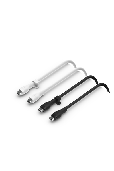 Belkin Câble USB-C vers silicone black mix 1m twin - Numérique