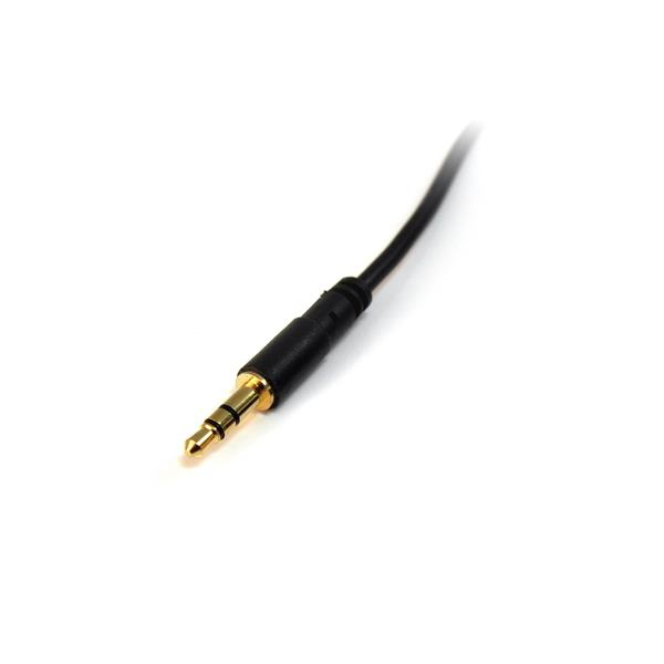 6 ft Slim 3.5mm Stereo Audio Cable - M/M - MU6MMS