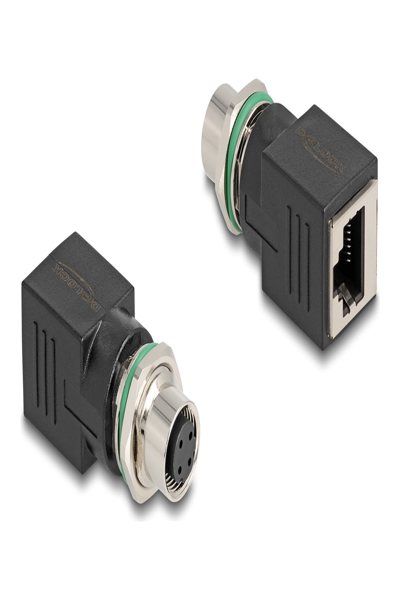 Adaptateur réseau Delock - 4 broches M12 (F) vers RJ-45 (F)