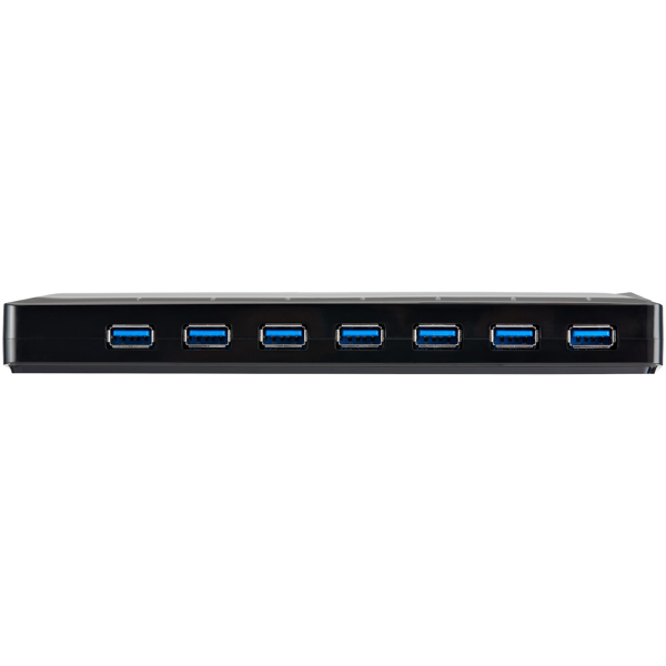 StarTech 7 Port USB 3.0 Hub plus dedicated charging port - 2 x 2.4A port - Desktop hub and fast charging station - USB switch for sharing peripherals - 7 ports - ST93007U2C