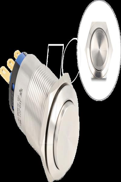 Delock Tryckknapp - för 19 mm installation, 3 x lödanslutning - 20985