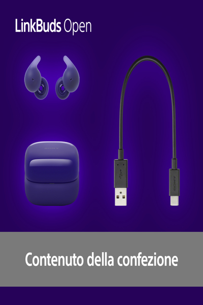 Sony LinkBuds Open WFL910V trådlösa hörlurar violett - WFL910V