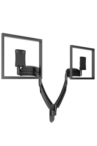 Chief K1W220B - 11,3 kg - 25,4 cm (10") - 76,2 cm (30") - 100 x 100 mm - Réglage de la hauteur - Noir