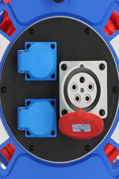 Brennenstuhl 1182770010, 25 m, Utomhus, IP44, Slitstark, Köldtålig, Oljetålig, UV-tålig, Plast, Svart, Blå, Grå, Röd - 1182770010