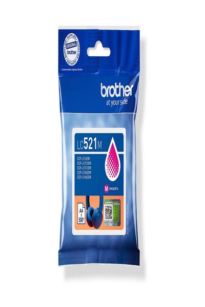 Brother Cartouche dÃ¢â‚¬â„¢encre Magenta capacite stand - LC521M