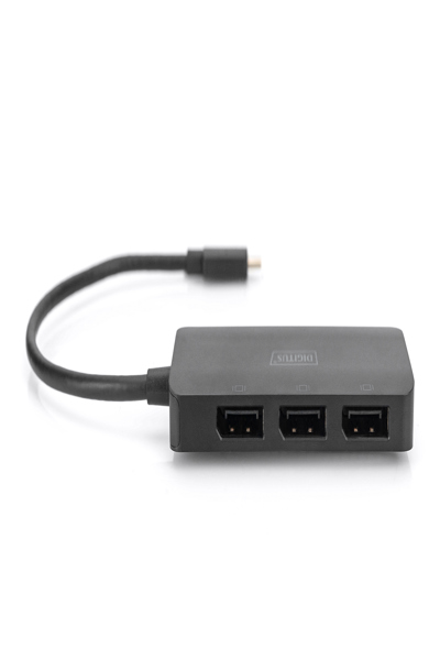 DIGITUS 3-portars MST Video Hub (USB-C -> 3x DisplayPort) - DS-45334