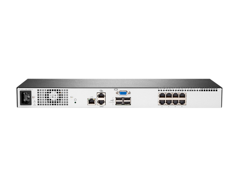 HPE 1x1x8 G4 KVM IP console switch - K - Q1P54A