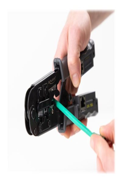 Delock Krympkabel verktyg - med integrerad kabeltestare - 90510