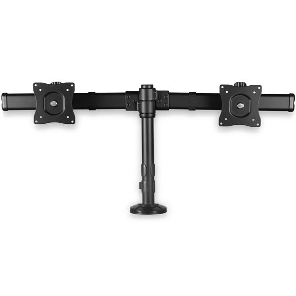 StarTech Desk-mount Dual-Monitor Arm - Cross Bar - Grommet/Desk Clamp Mount - Clamp - 16 kg - 33 cm (13") - 68.6 cm (27") - 100 x 100 mm - Black - ARMBARDUOG