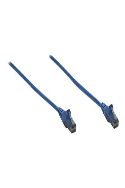 Intellinet Network Patch Cable - Cat6 - 3m - Blue - CCA - U/UTP - PVC - RJ45 - Gold Plated Contacts - Snagless - Booted - Lifetime Warranty - Polybag - 3 m - Cat6 - U/UTP (UTP) - RJ-45 - RJ-45 - Blue - 342605