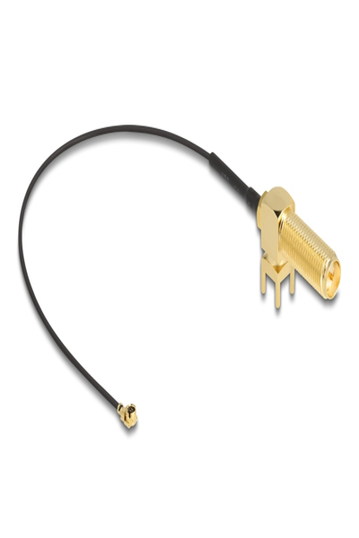Delock Antenna cable - RP-SMA (R) bulkhead to MHF I (P) straight - 12039