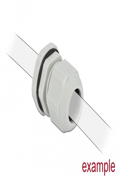 Delock PG25 - Cable gland - grey (pack of 10) - 60225