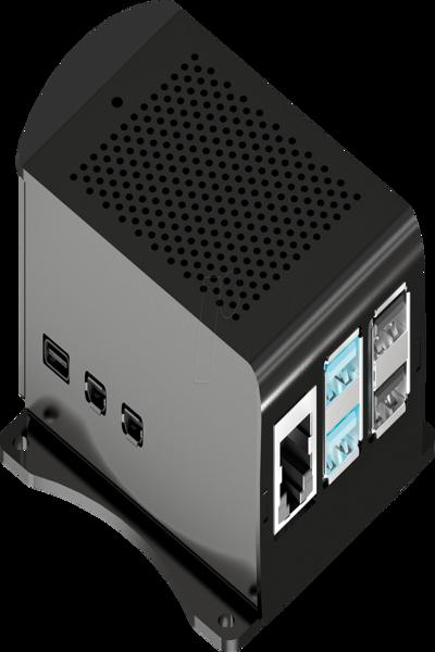 Raspberry Pi Joy-iT Aluminiumhölje för Pi 5 - RB-ALUCASEP5-06B