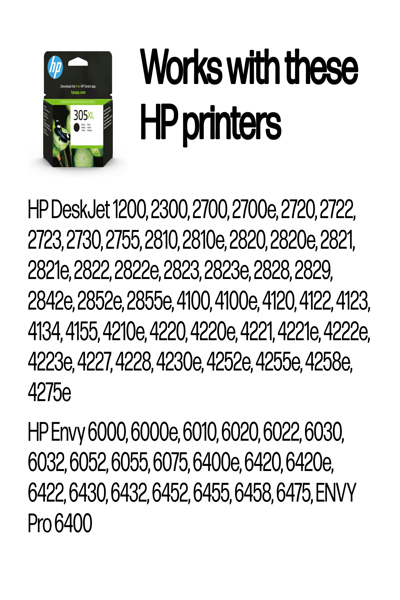 HP 305XL High Yield Black Original Ink Cartridge