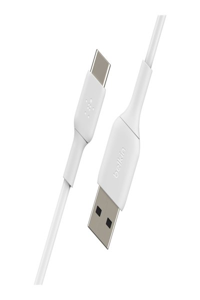 Belkin USB-A to USB-C PVC cable white 1m - Digital connection - CAB001BT1MWH2PK