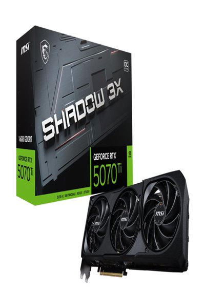 MSI GeForce RTX 5070 Ti 16G SHADOW 3X OC Nvidia GDDR7 BULK - 16,384 MB - RTX 5070 TI 16G SHADOW 3X OC