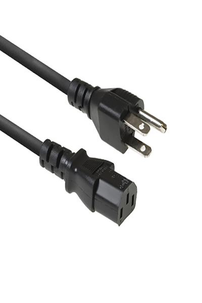ACT Powercord USA plug - C13 black 1 m - 1 m - Power plug type A - C13 coupler - 120 V - 10 A