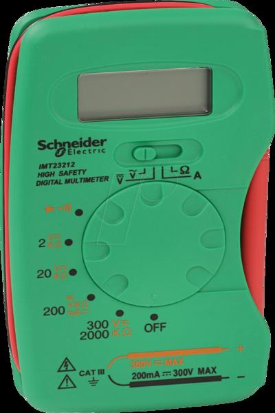 Multimètre numérique compact Schneider Electric avec écran LCD, catégorie 3 300 V