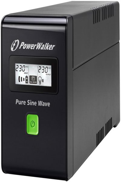 PowerWalker VI 600 SW - 0,6 kVA - 360 W - Sinusoïdal - 220 V - 240 V - 50/60 Hz