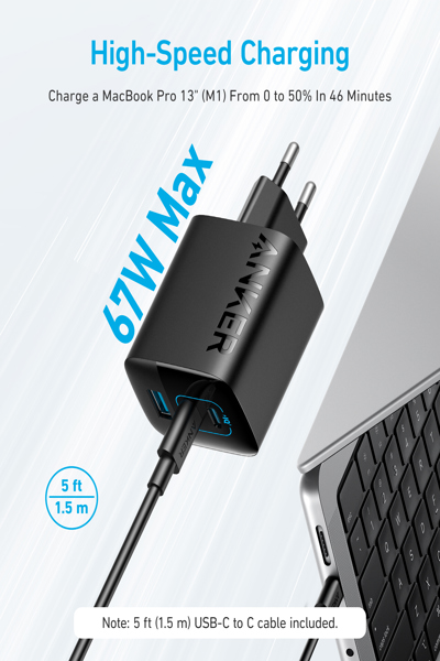 Anker 336 charger, 67W - A2674G11