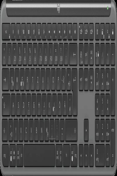 Logitech Signature Slim K950 Trådlöst Grafit DEU - 920-012451