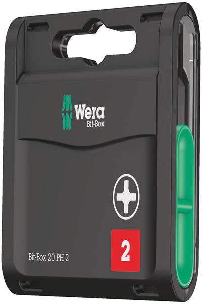 Wera 05057750001 - 20 pc(s) - Phillips - PH 2 - Metal,Plastic - Plastic - 5057750001