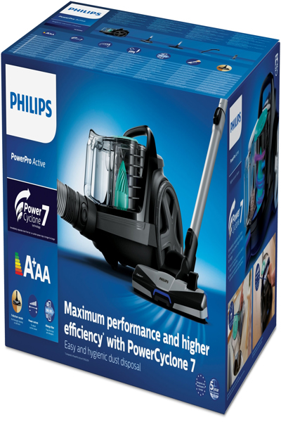 Philips 5000-serien FC9550/09, 900 W, Cylinderdammsugare, Torr, Påslös, 1,5 L, HEPA - FC9550/09