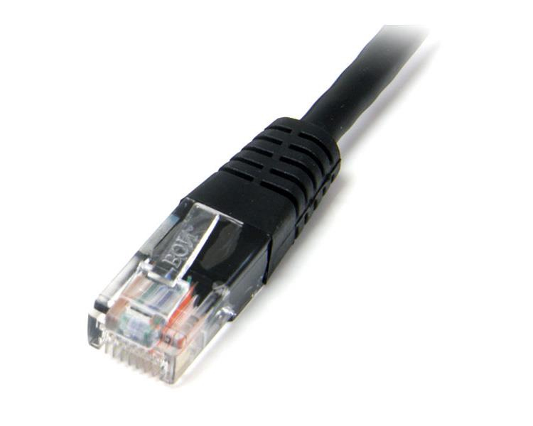 StarTech Cat5e RJ45 UPT Patch Cable - Patch Cable - RJ-45 (M) - RJ-45 (M) - 15.0m - UTP - CAT 5e - Pressed - Black (M45PAT15MBK) - M45PAT15MBK
