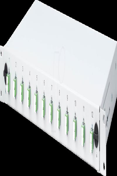 DIGITUS Fiber Optic Splice Box 1U Equipped 12x LC-APC DX OS2 Fiber Optic Splice Box LC - DN-96331/9APC