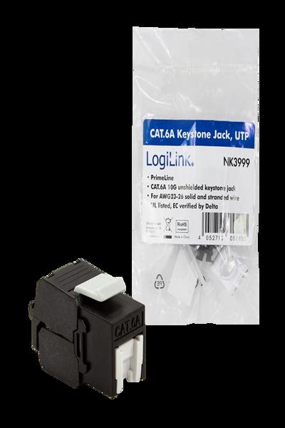 LogiLink Cat6A UTP Keystone Jack AWG23-26 - NK3999