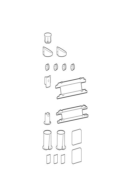 Ergotron LX Pro spare parts kit for wall arms - 98-744-629